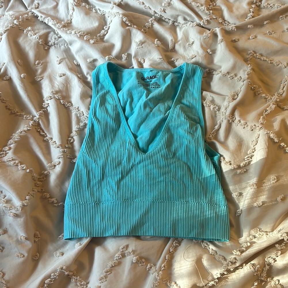 Blue tank top from Garage, Size XS